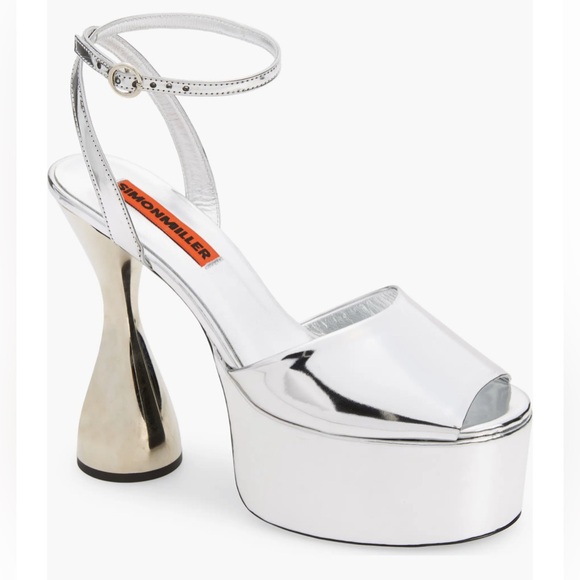Simon Miller Peep Toe Ankle Strap Platform Sandals Shoes Heels 37 - Picture 13 of 13